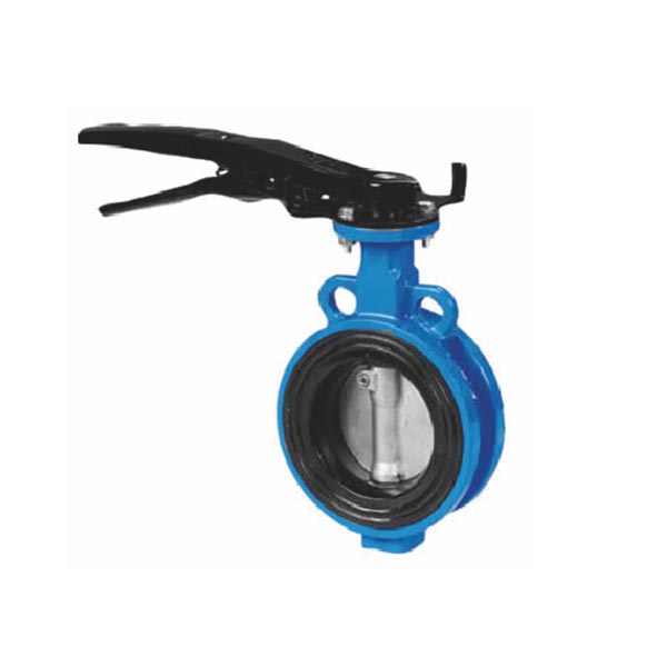 手动衬胶对夹蝶阀